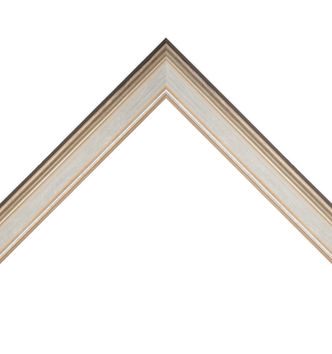 silver leaf frame with lip