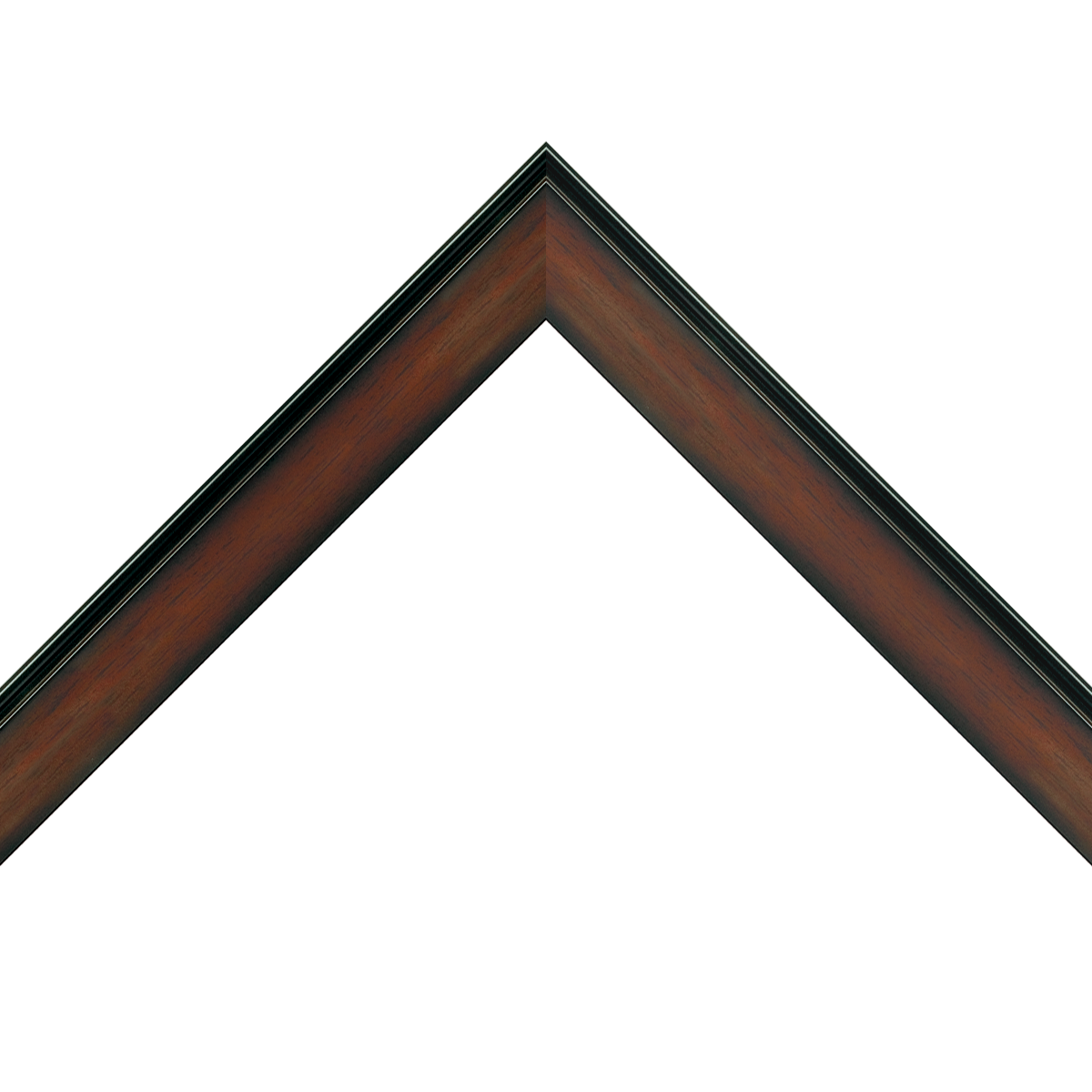 sloped walnut frame