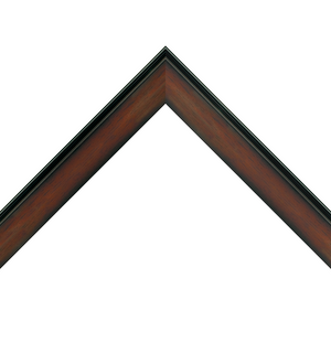 sloped walnut frame