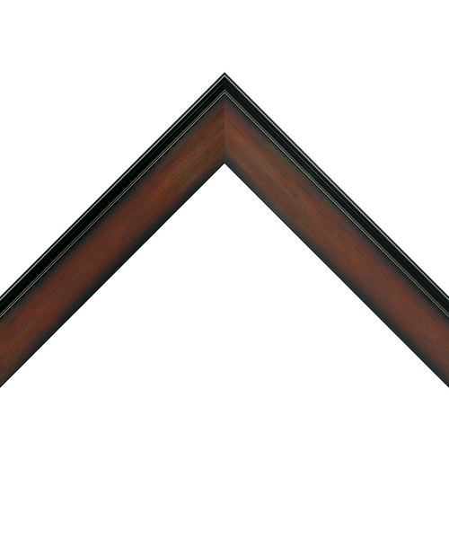 sloped walnut frame
