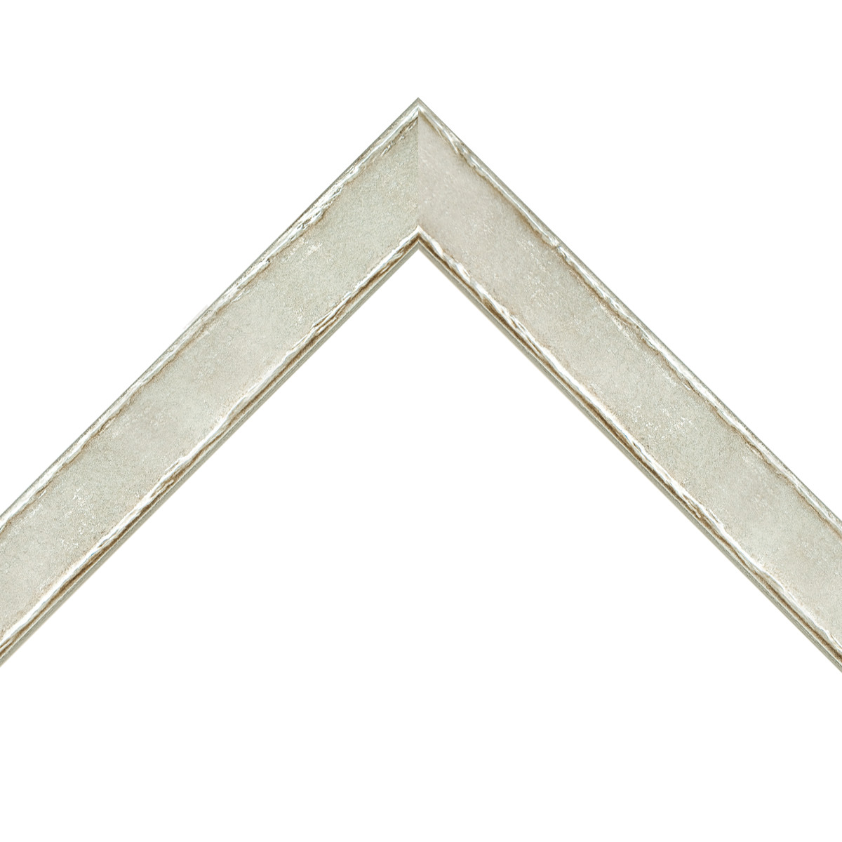 aged silver rustic frame