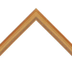 distressed gold frame with beads