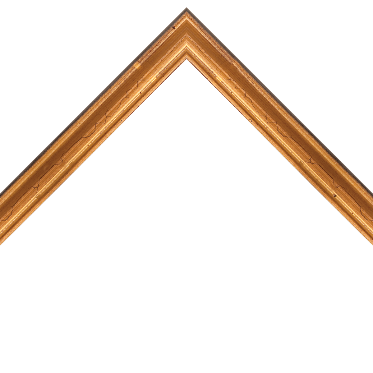 distressed gold scoop frame