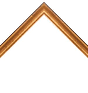 distressed gold scoop frame