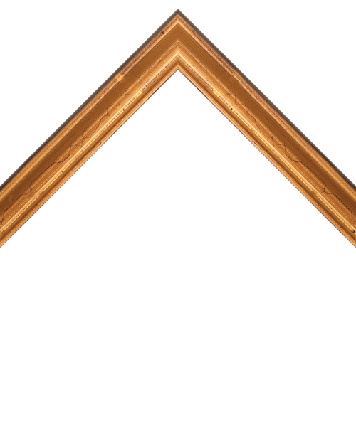 distressed gold scoop frame